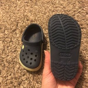 Navy Blue Kids Crocs